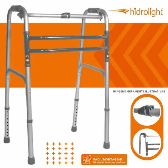 ANDADOR HIDROLIGHT ART/FIXO 3 BARRAS 150KG